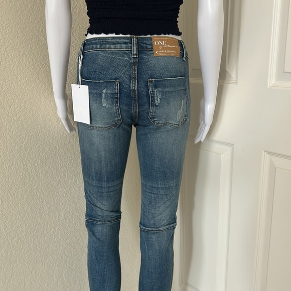 One Teaspoon by revolve skinny low-rise distressed Denim Jeans size 22 & 27 - Picture 6 of 10